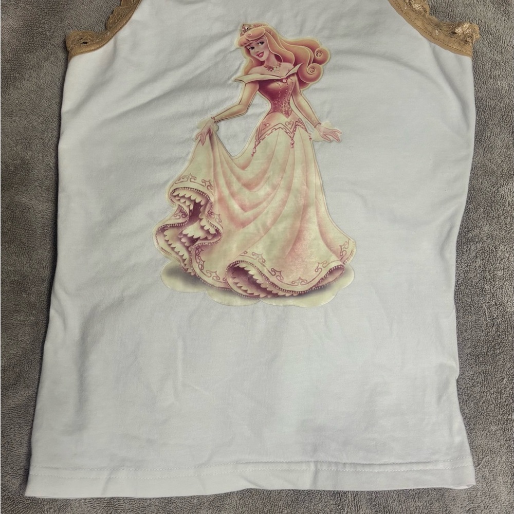 Disney Pink and White Tank Top for Effortless Style